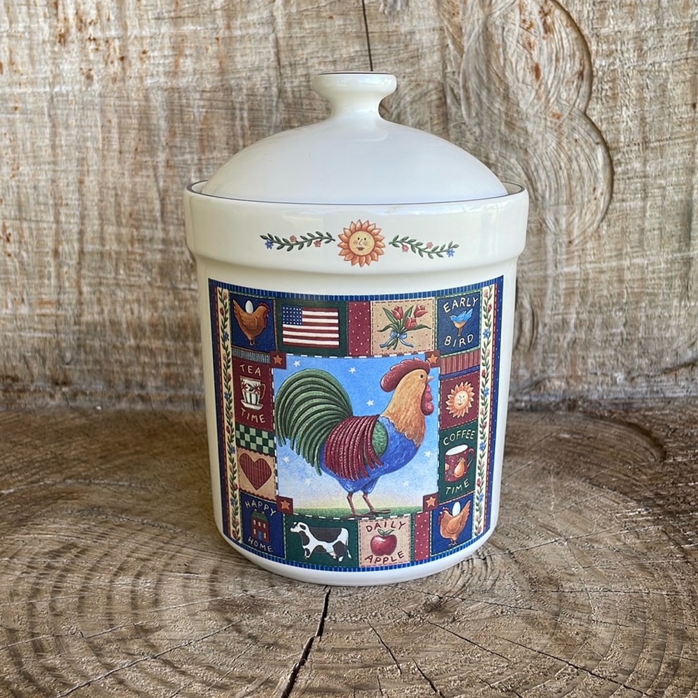 Small Glass Chicken Jar